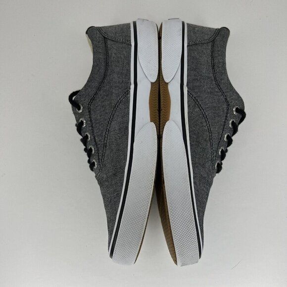 Sperry Top Sider Gray Canvas Sneakers STS13147 Low Top Men's Size 8M Sneakers - Picture 7 of 9